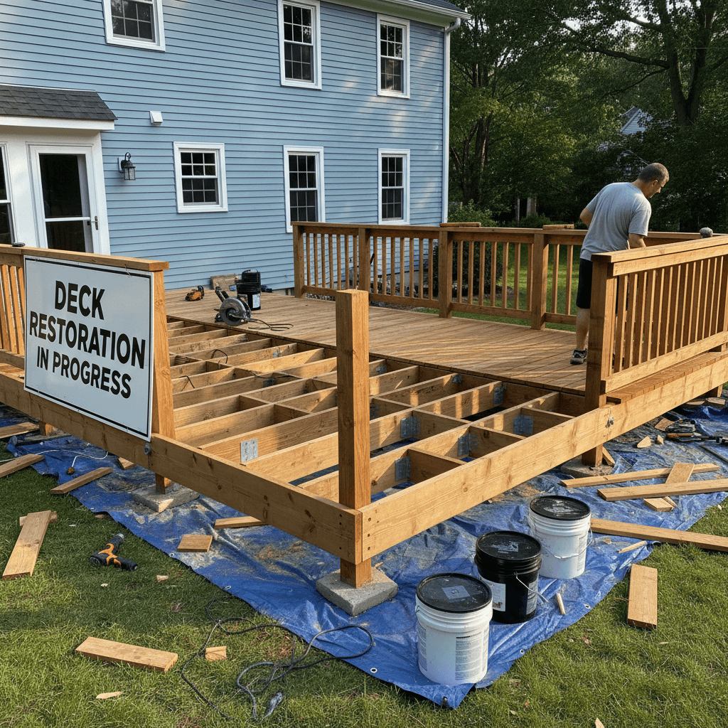 Full deck restoration and re-decking