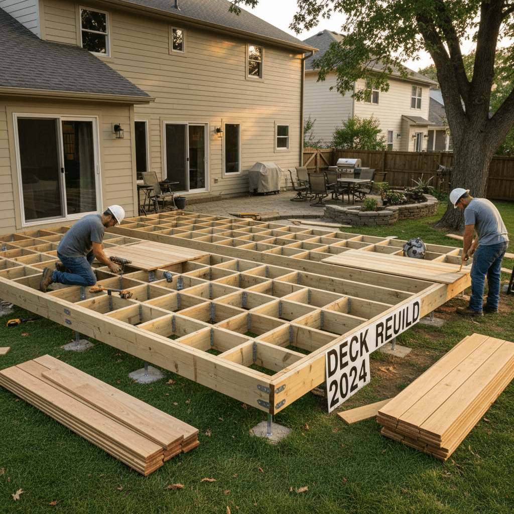 Complete deck reconstruction