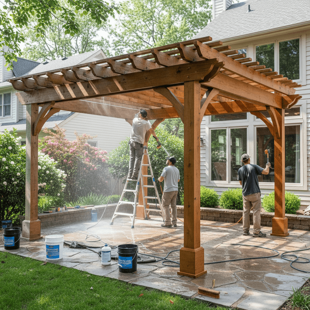 Pergola and gazebo restoration