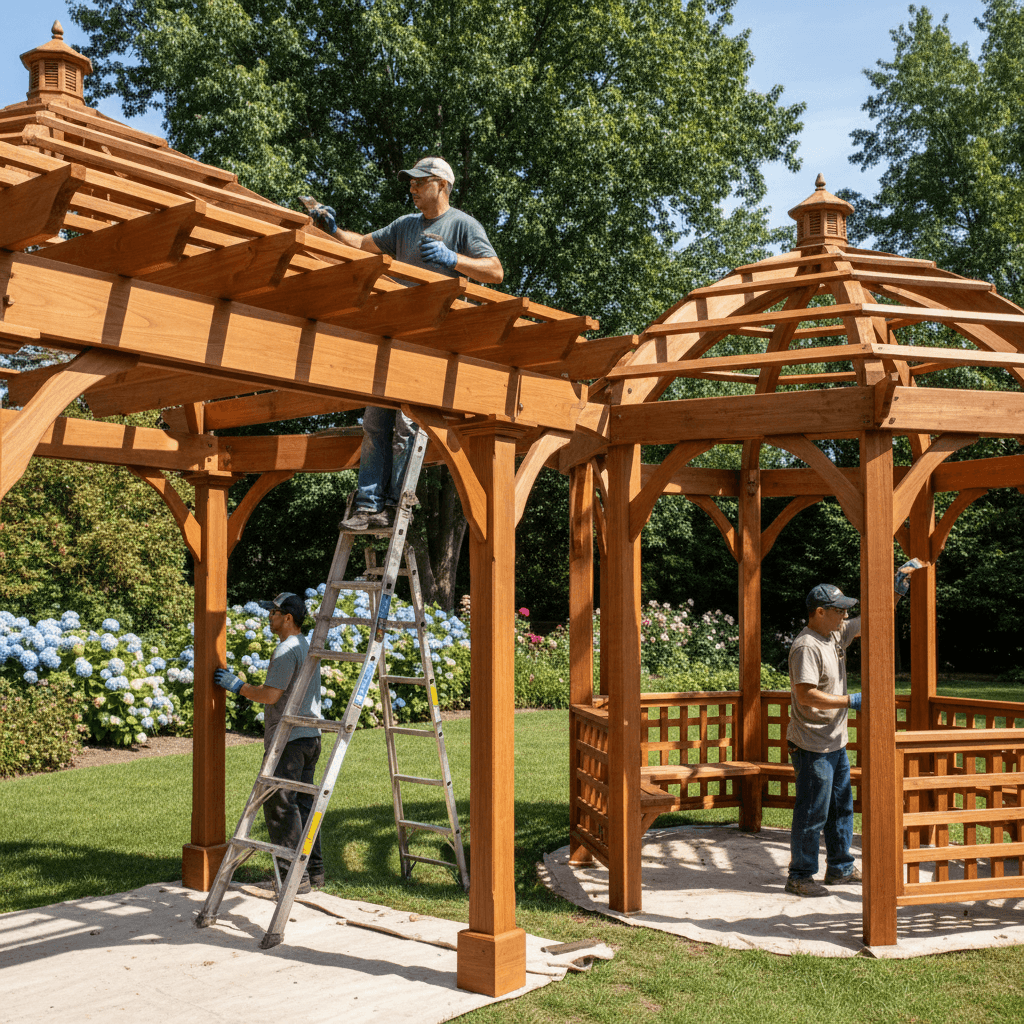 Pergola and gazebo restoration